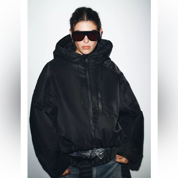 Zara Jackets & Blazers - ZARA WATER REPELLENT WINDPROOF HOODED PUFFER JACKET